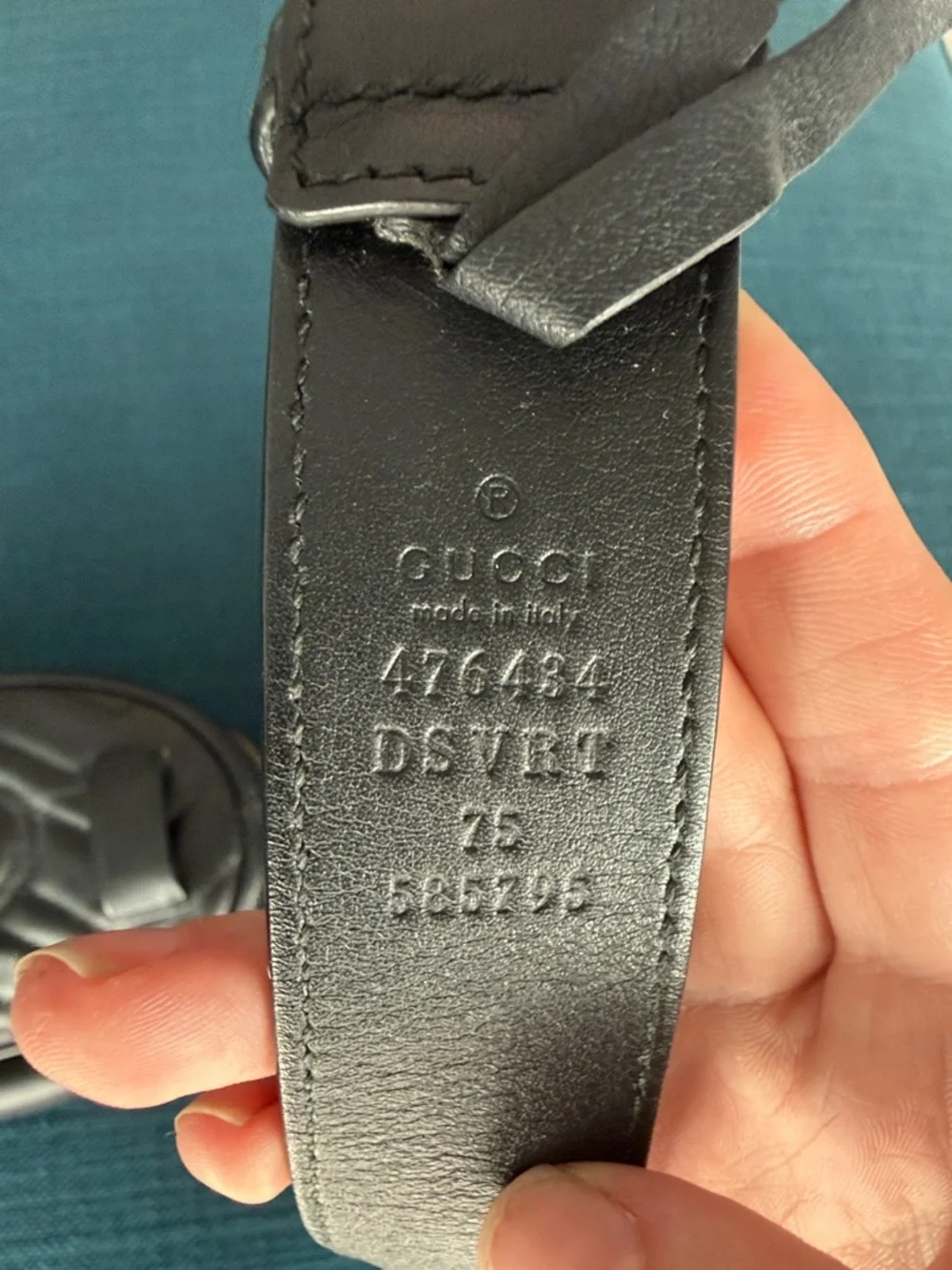 Gucci Black Quilted Leather Belt Bag with Gold Double G